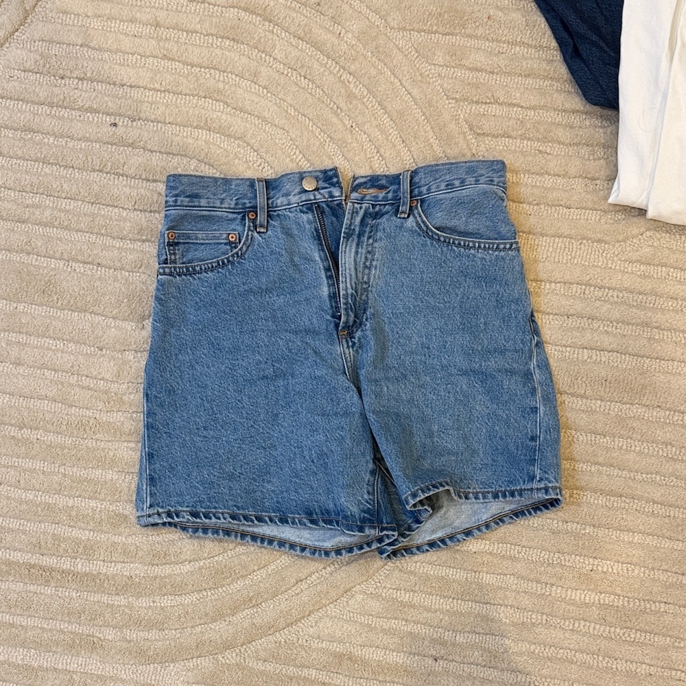 Aritzia Blue Jean Shorts